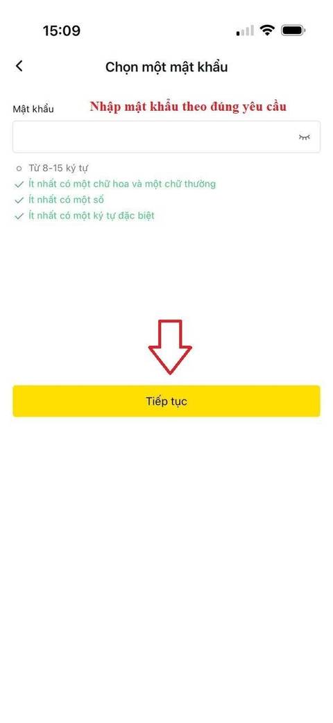 Tạo tài khoản — bước 4