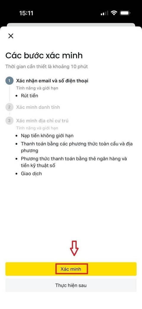 Tạo tài khoản — bước 7
