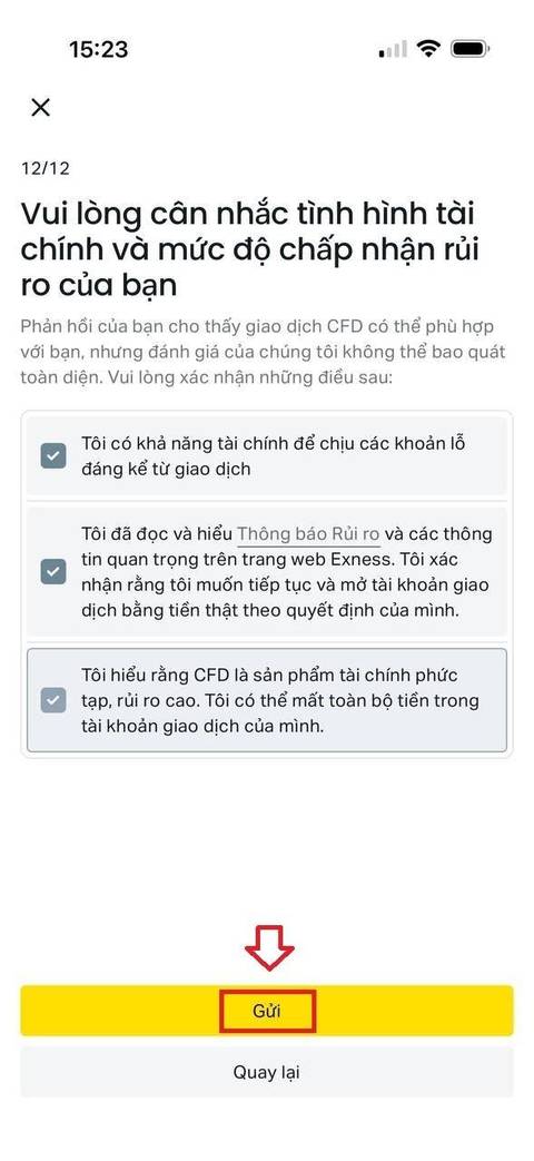 Tạo tài khoản — bước 14