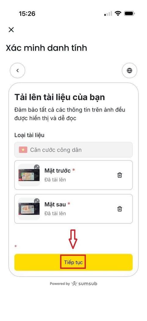 Tạo tài khoản — bước 17