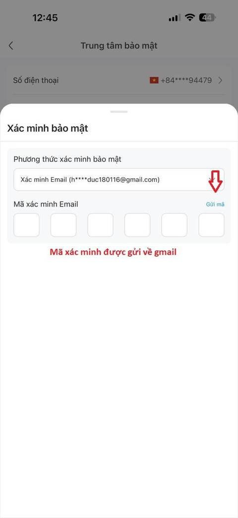 Đổi mật khẩu quỹ — bước 4