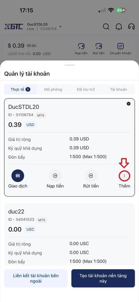 Đổi passview — bước 2