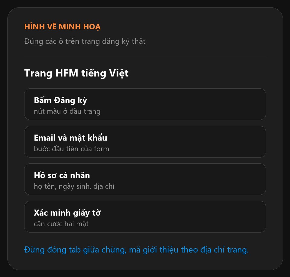 Tạo tài khoản — bước 2