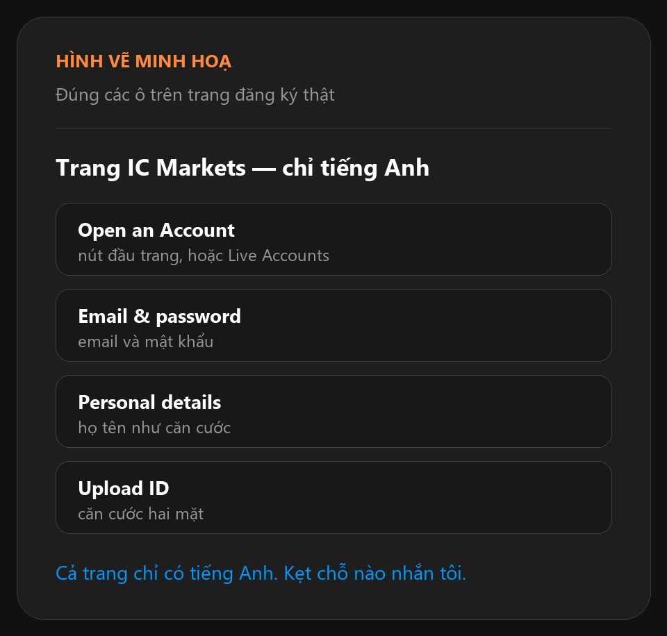 Tạo tài khoản — bước 2