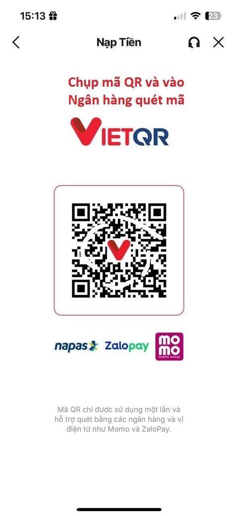 Nạp tiền — bước 6