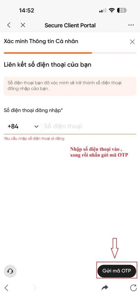 Tạo tài khoản — bước 4