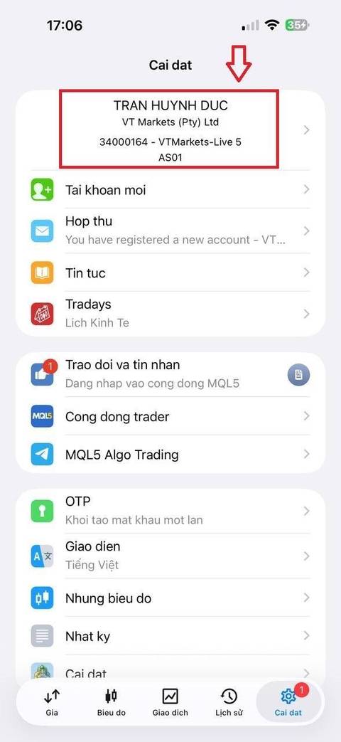 Đổi passview — bước 1