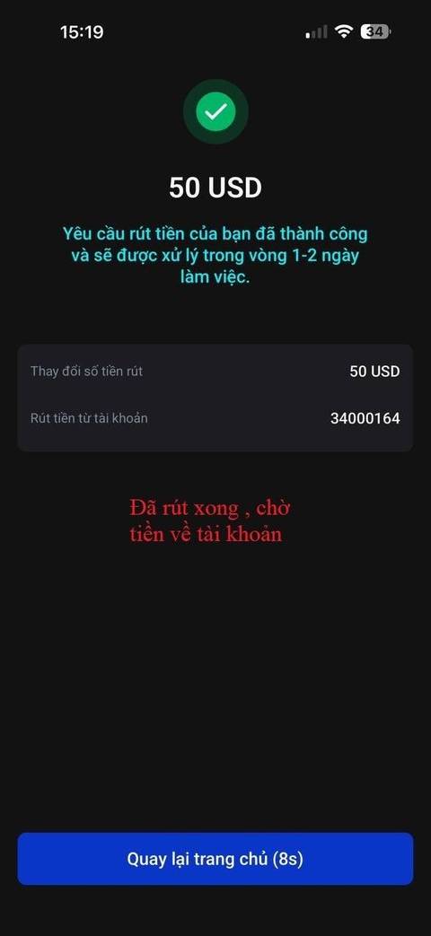 Rút tiền — bước 5